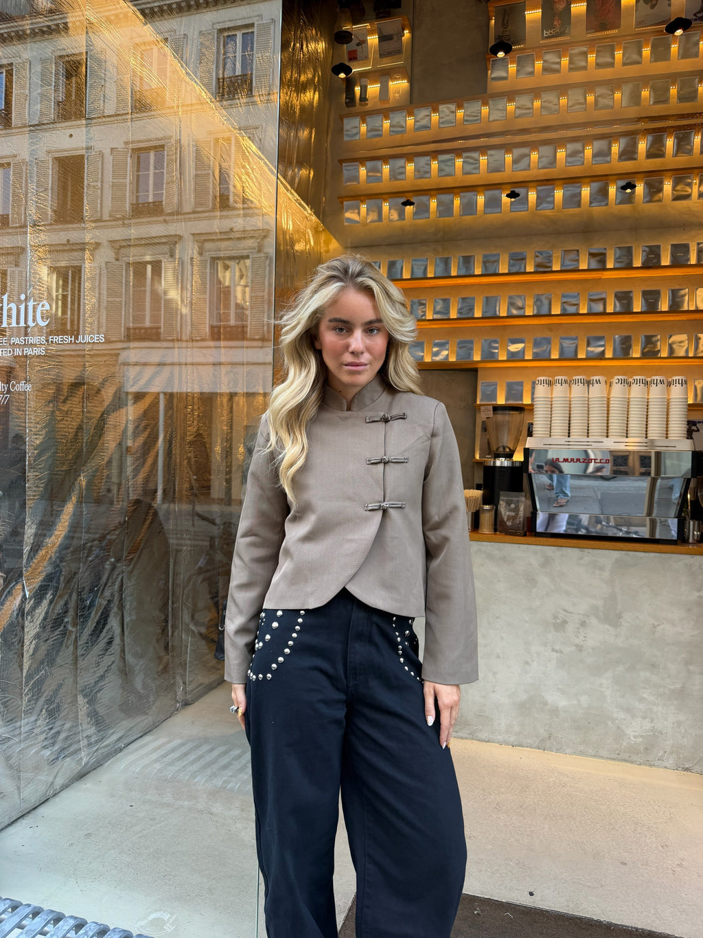 Blazer Rivoli em taupe