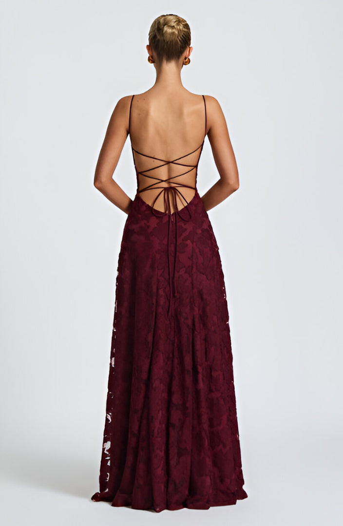 Francisa | Vestido Longo com Corsete de Renda