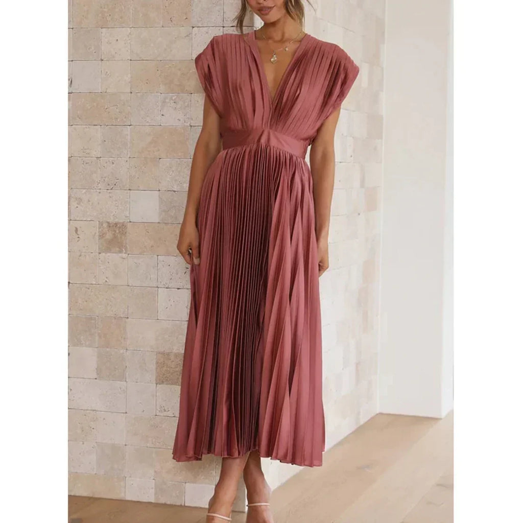 Alice | Vestido Midi Plissado