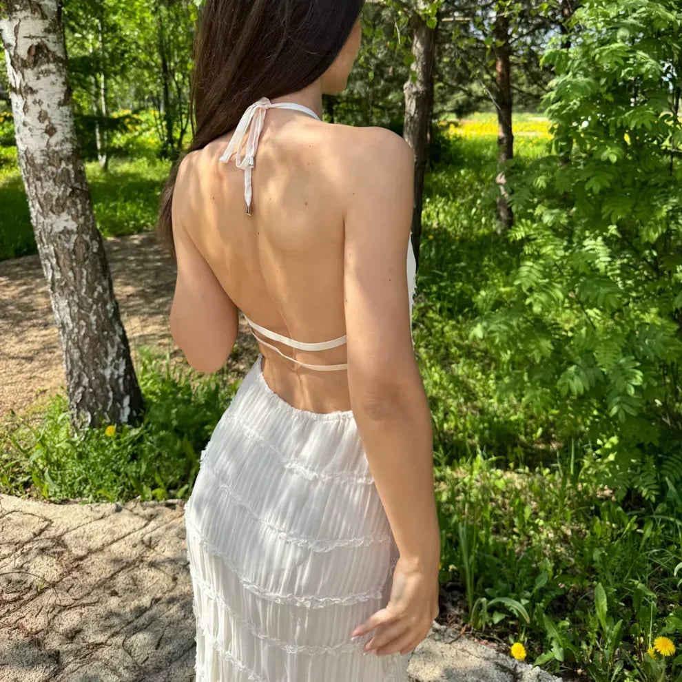 Alboréa | Vestido com alças halter Etéreo