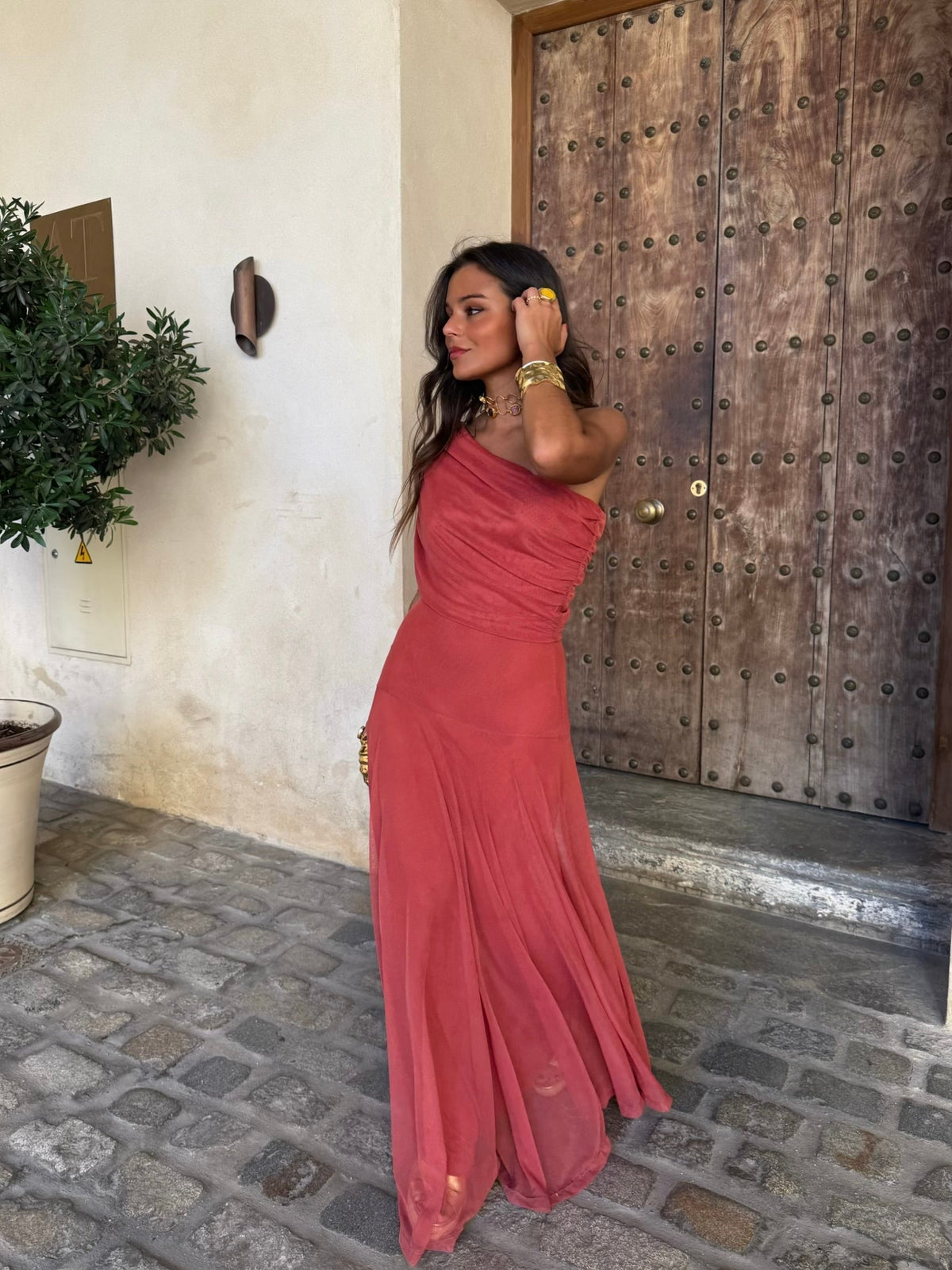Vestido Toledo em rosa