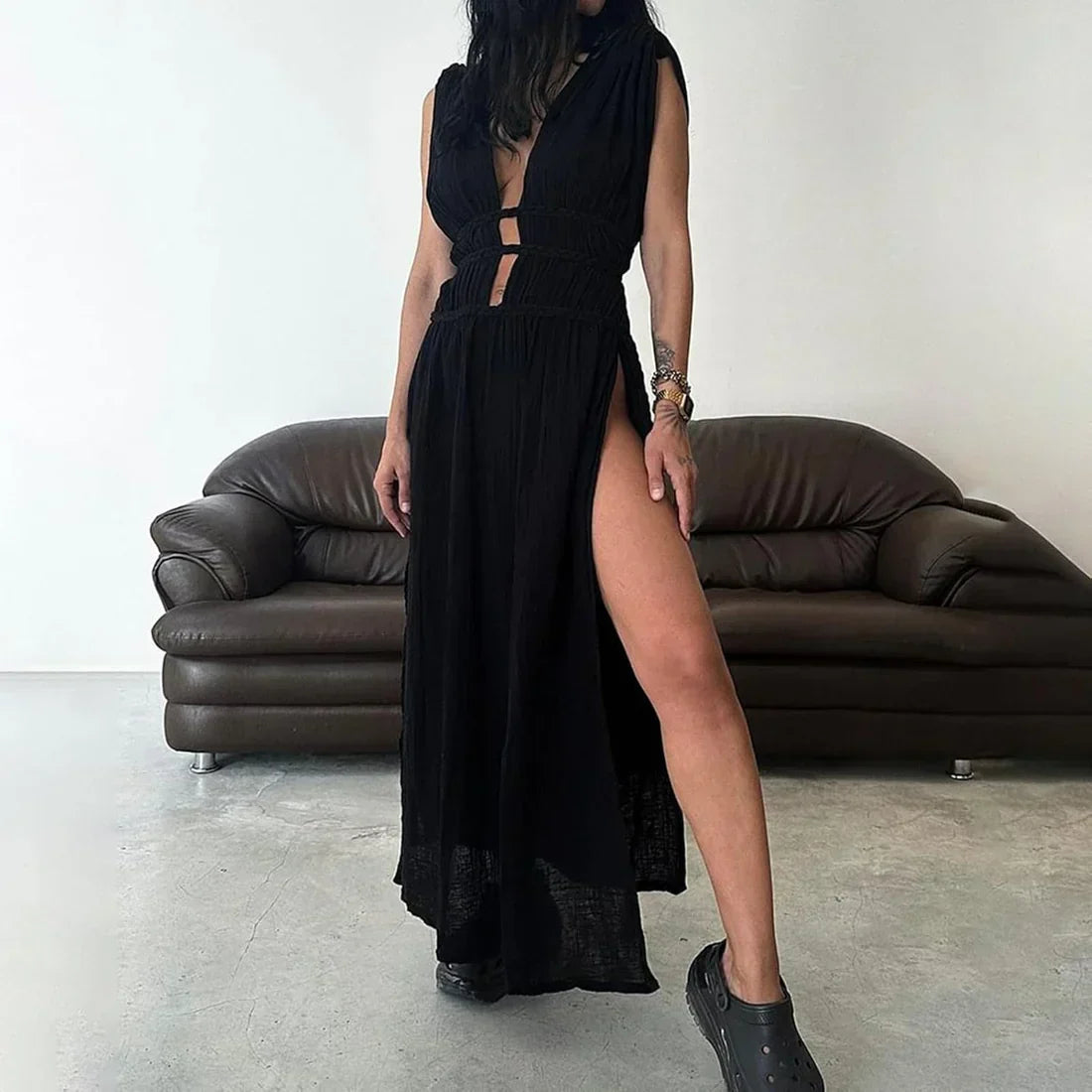 Afra | Vestido Comprido Sem Mangas
