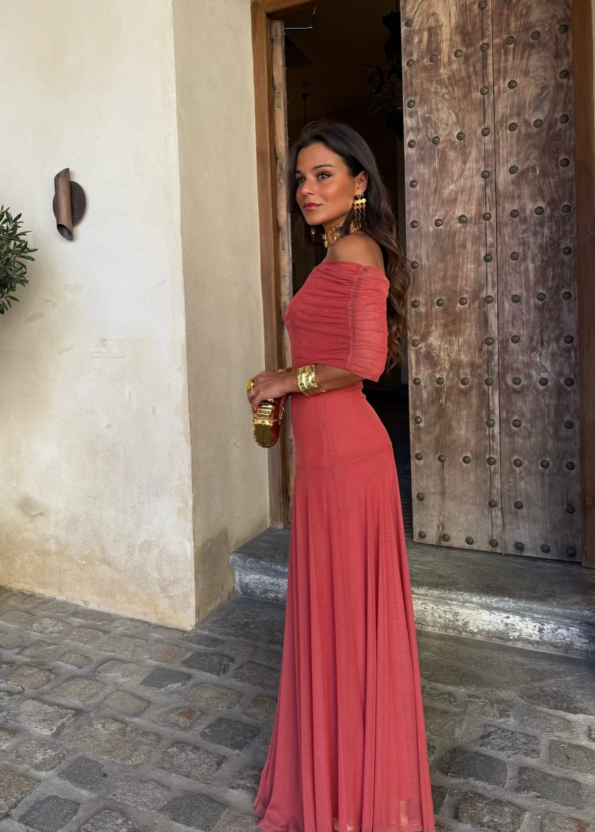Vestido Toledo em rosa