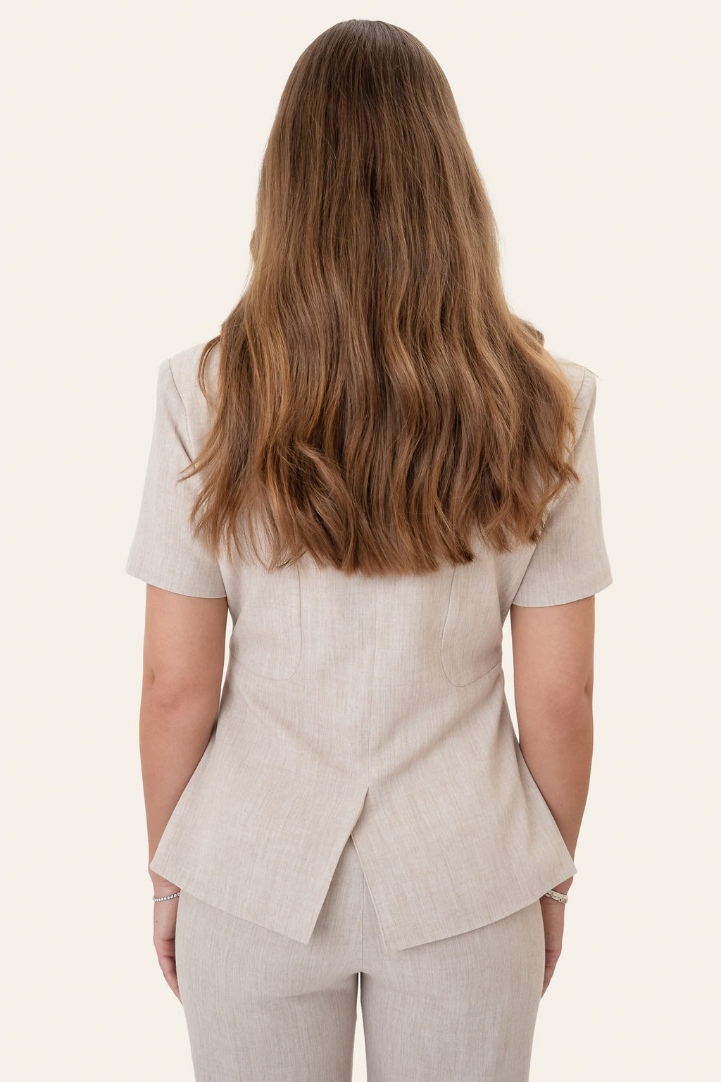 Blazer tipo T-shirt StineIC - Bege