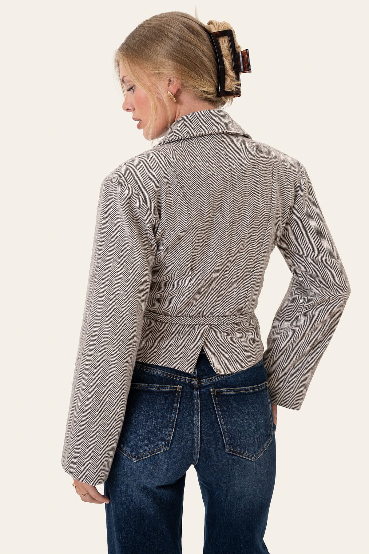 Blazer AnnieIC - Riscas castanhas