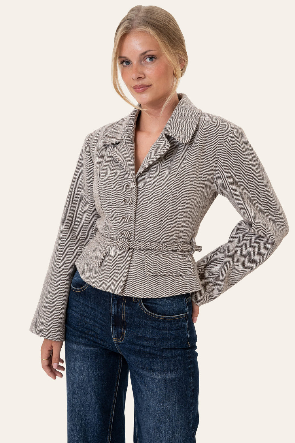Blazer AnnieIC - Riscas castanhas