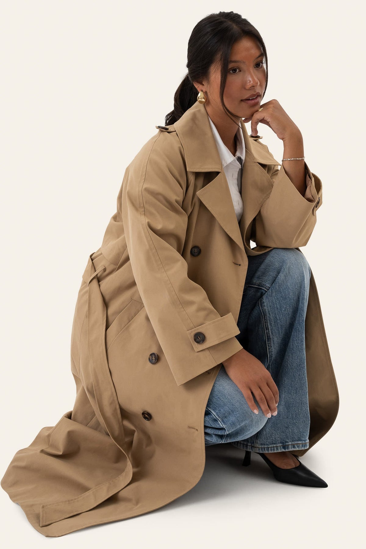 Gabardina EvieIC - Camel