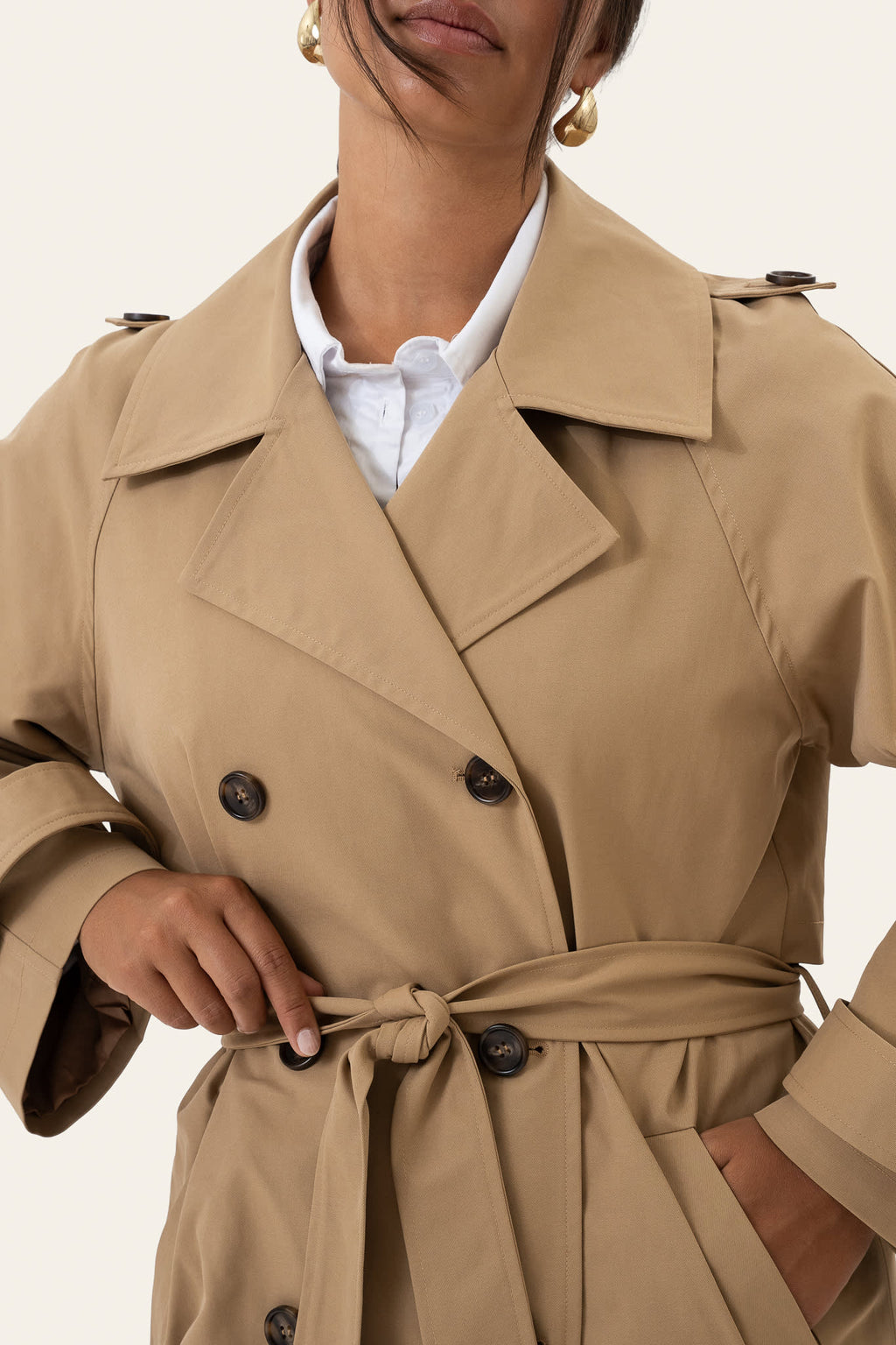 Gabardina EvieIC - Camel