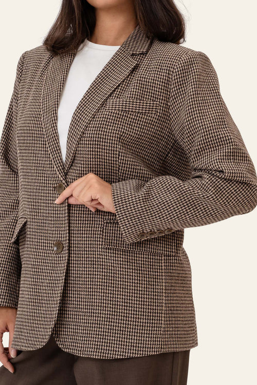 Blazer SignatureIC - Castanho aos Quadrados