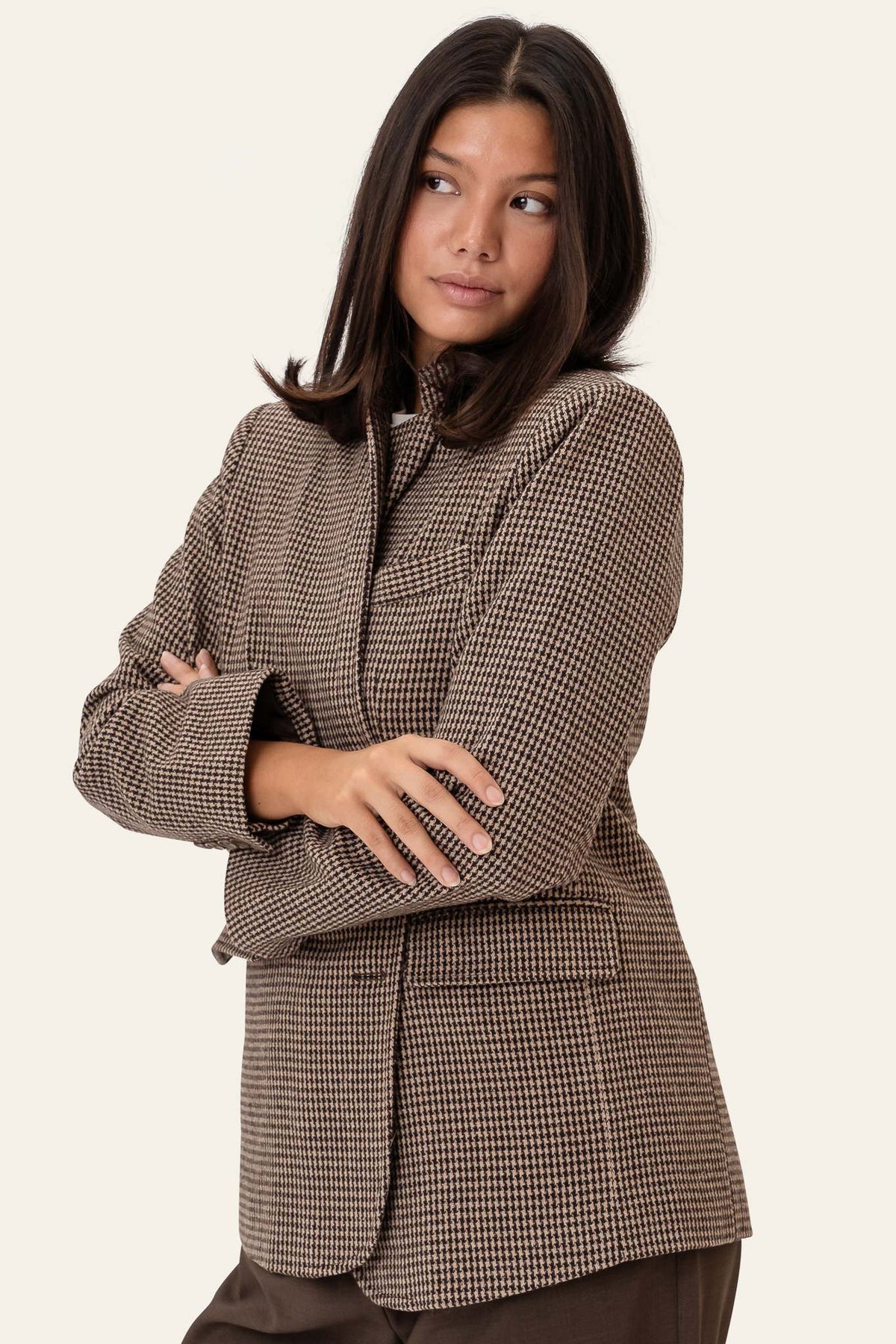 Blazer SignatureIC - Castanho aos Quadrados