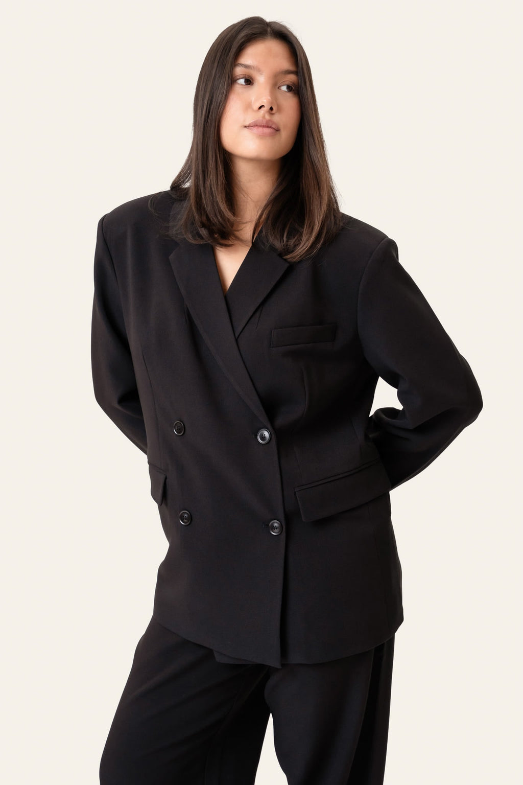 SignatureIC Blazer de trespasse preto