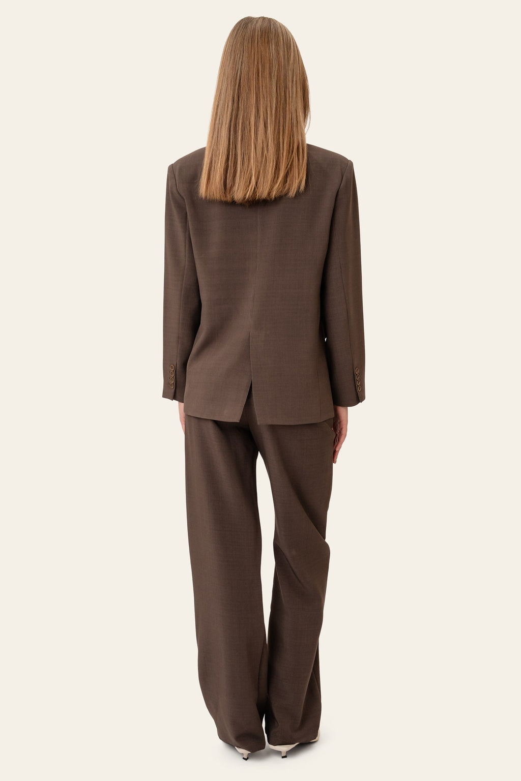Blazer cruzado SignatureIC - Castanho escuro