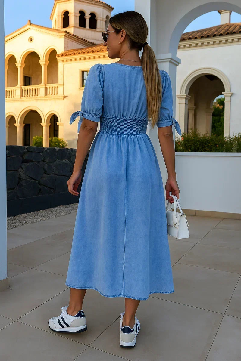 Clara | Vestido elegante para o dia a dia com botões