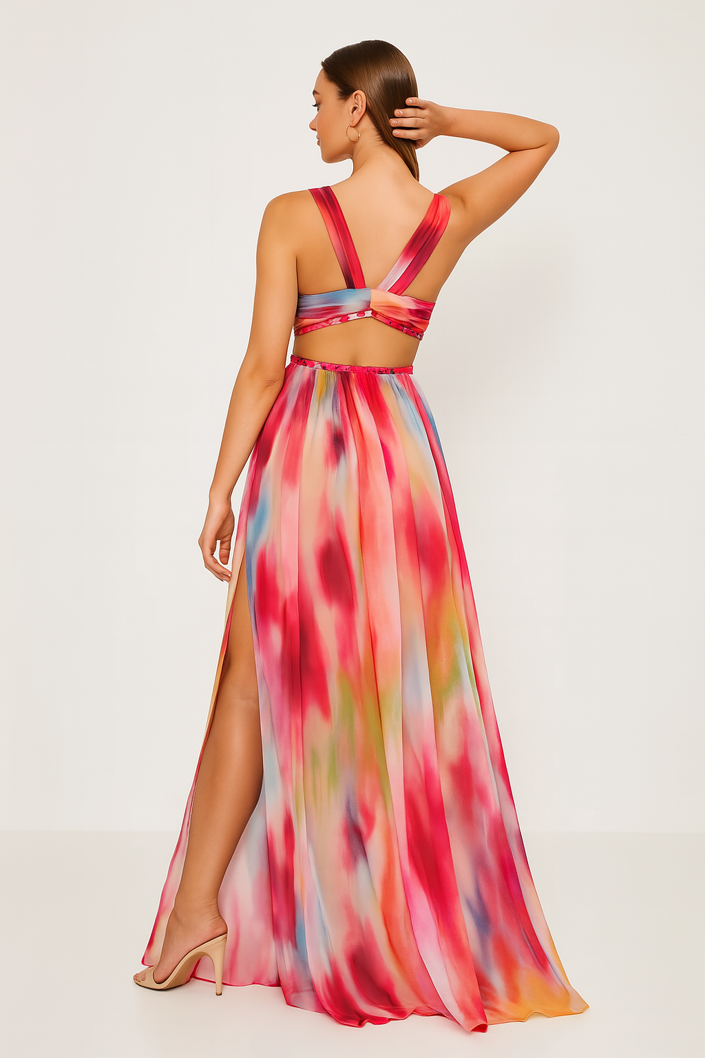 Freya | Vestido com Efeito Pintado