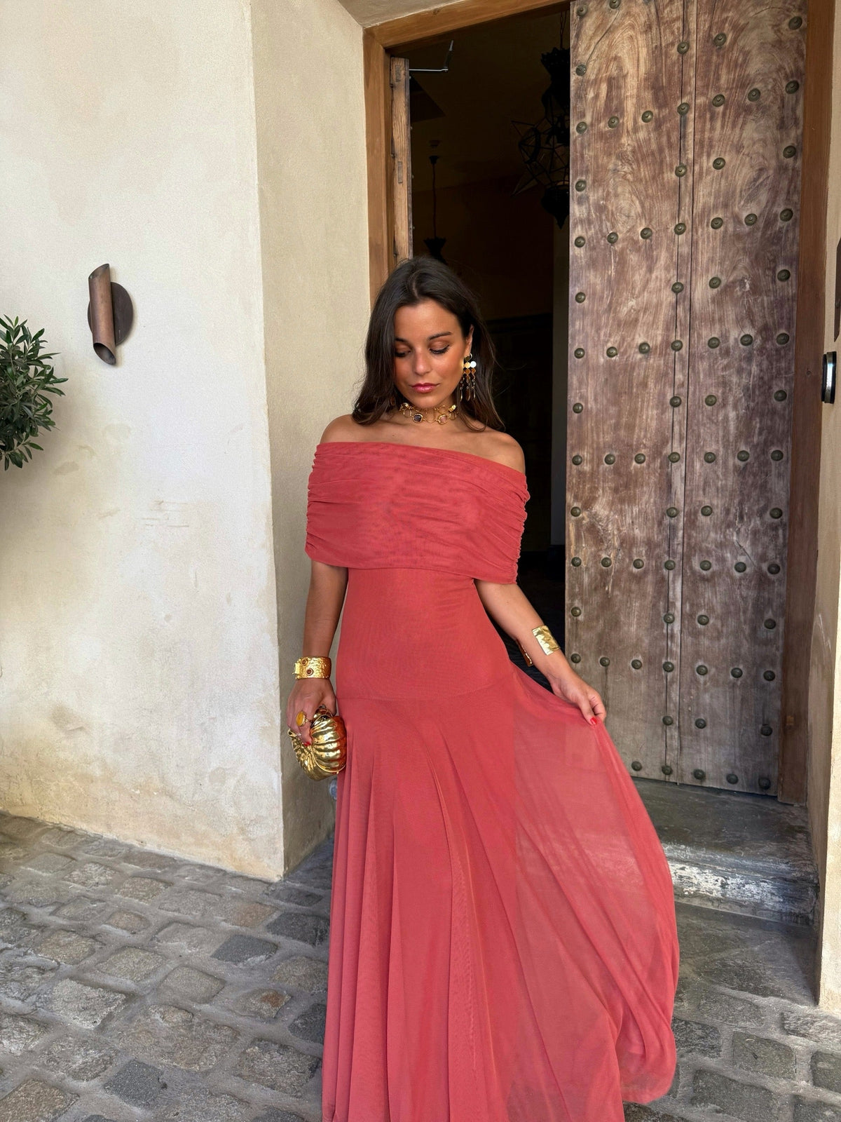Vestido Toledo em rosa