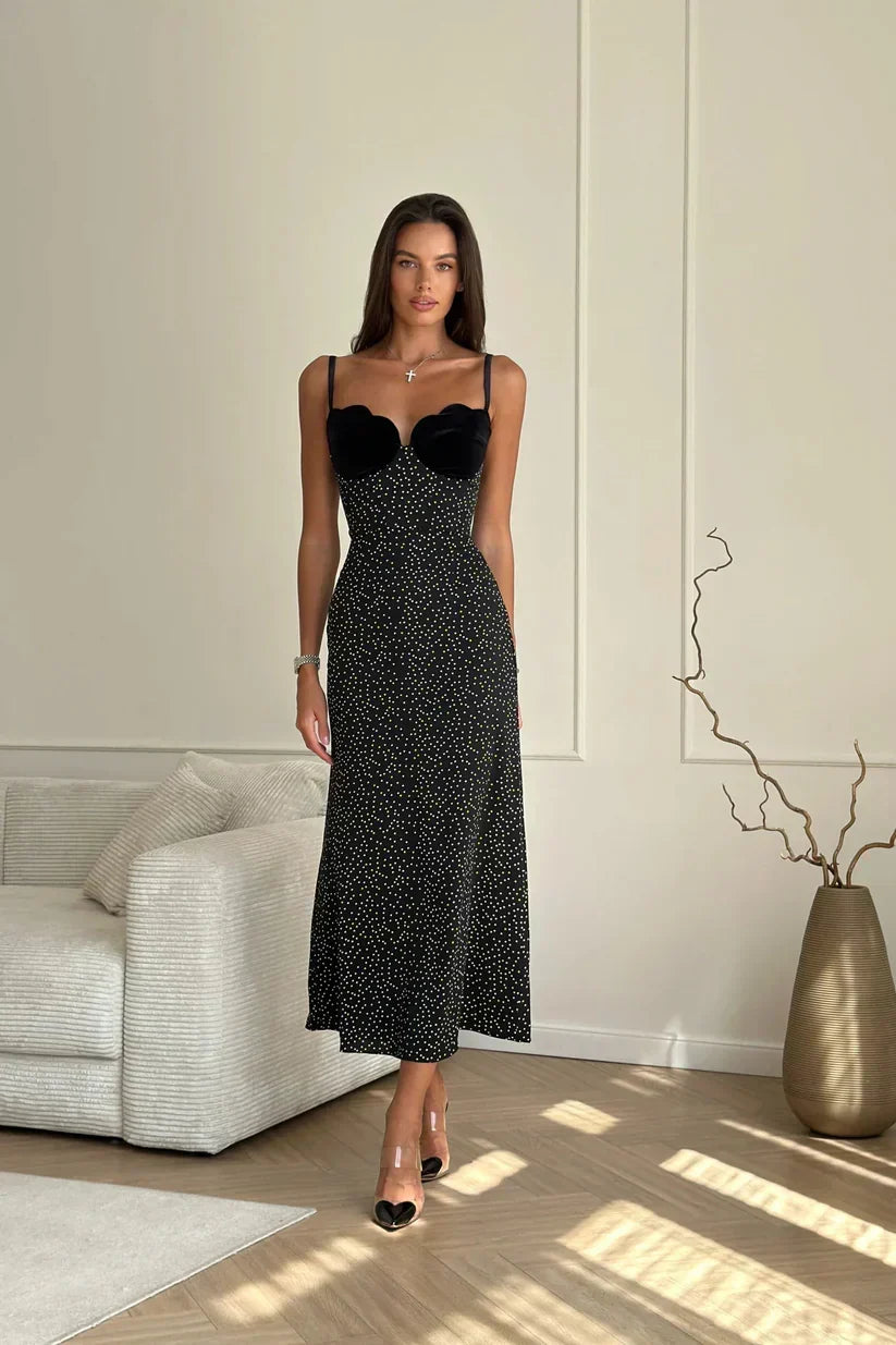 Aria | Vestido Midi Preto