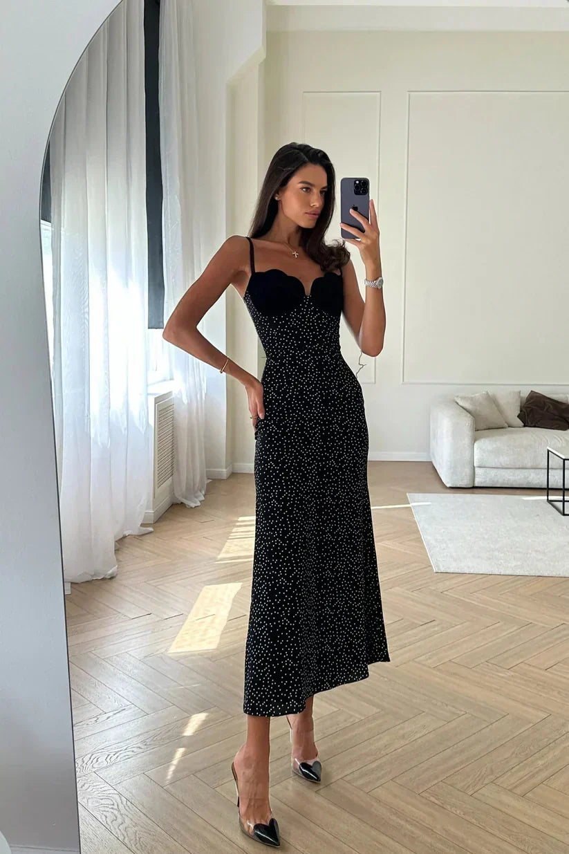 Aria | Vestido Midi Preto
