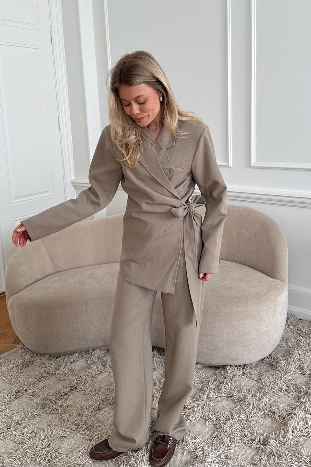 Blazer Elina - Castanho-claro