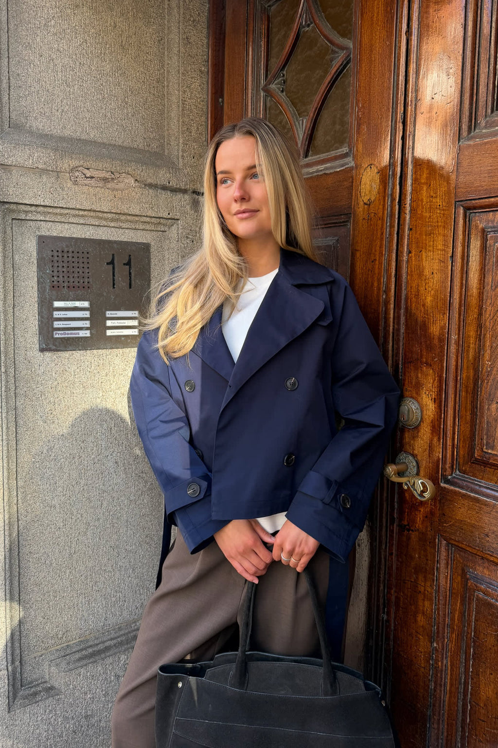 AlmaIC Gabardina - Azul-marinho