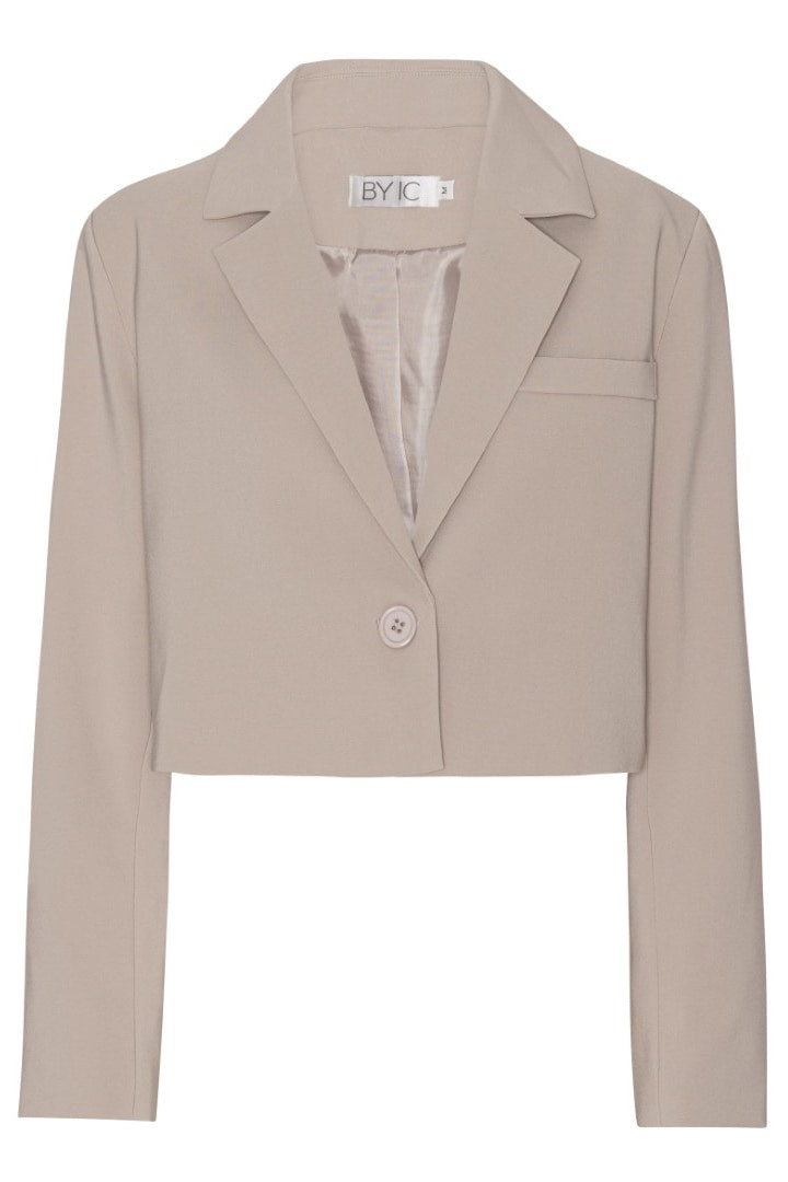 Blazer curto SelmaIC - Bege escuro