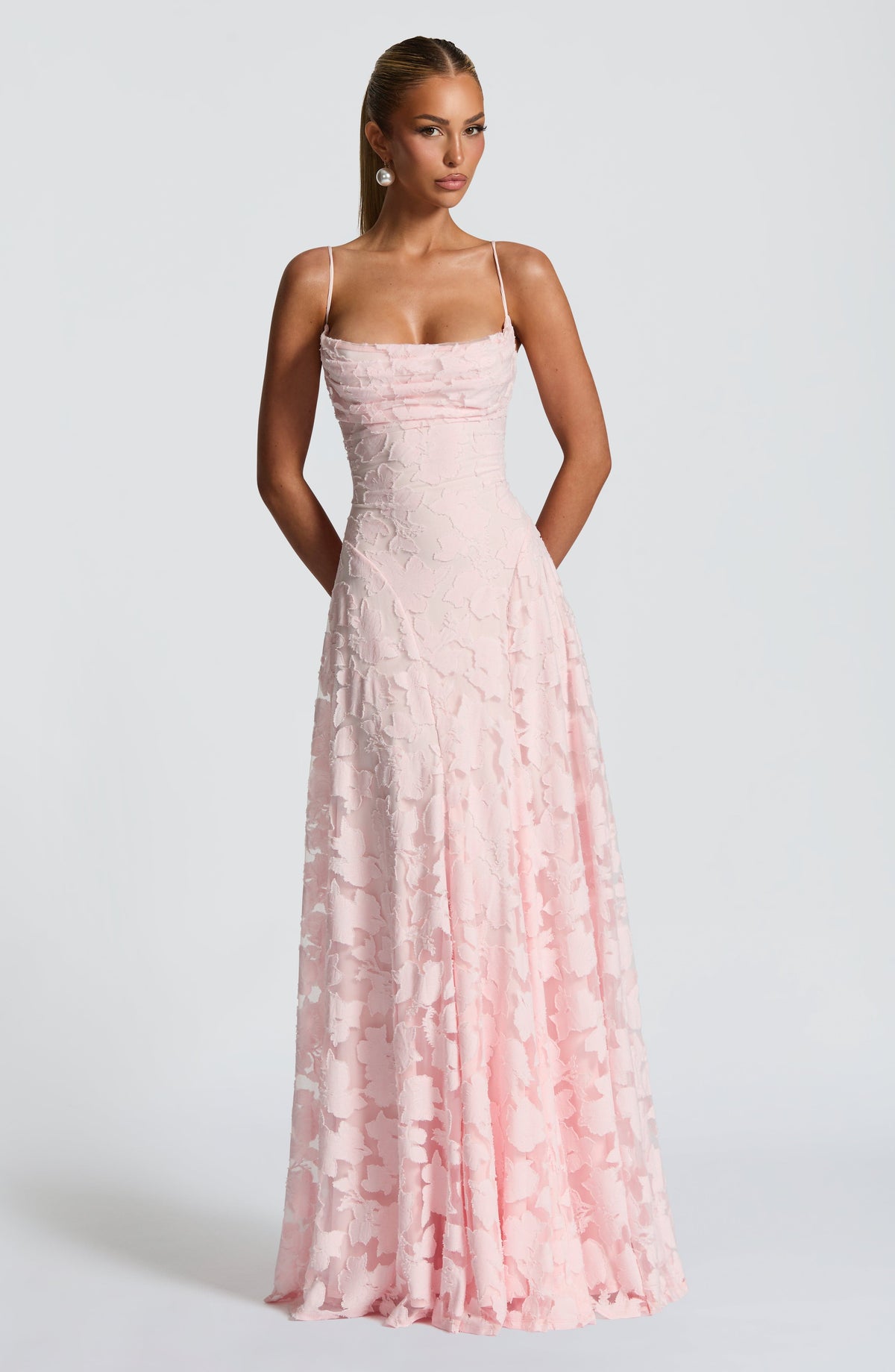 Francisa | Vestido Longo com Corsete de Renda