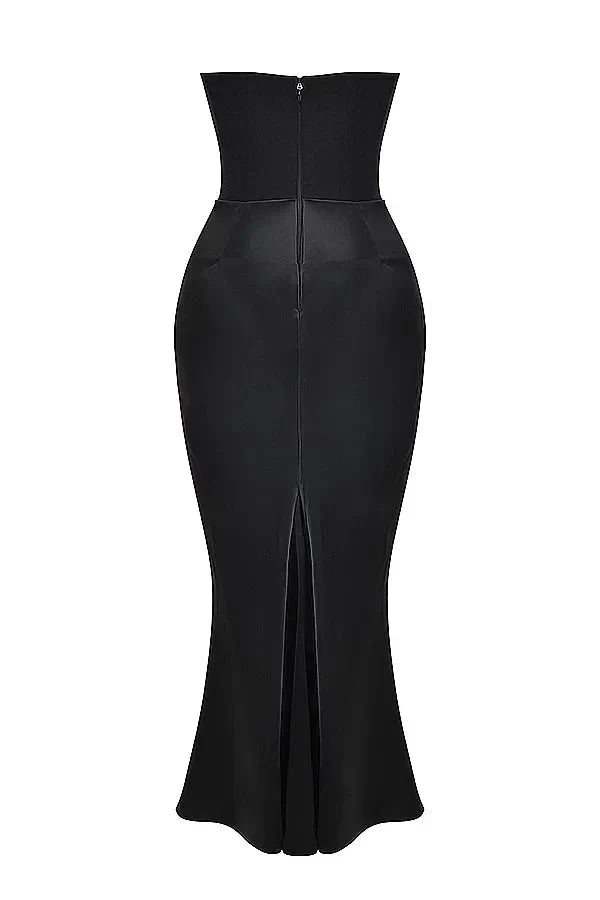 Dália | Vestido Longo De Cetim